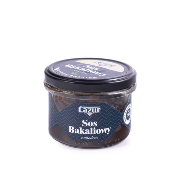 Sos bakaliowy z miodem