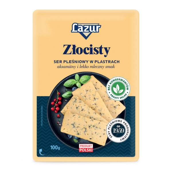 Ser pleśniowy Lazur Złocisty w plastrach